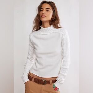 We The Free Breezy Swit Top In Ivory